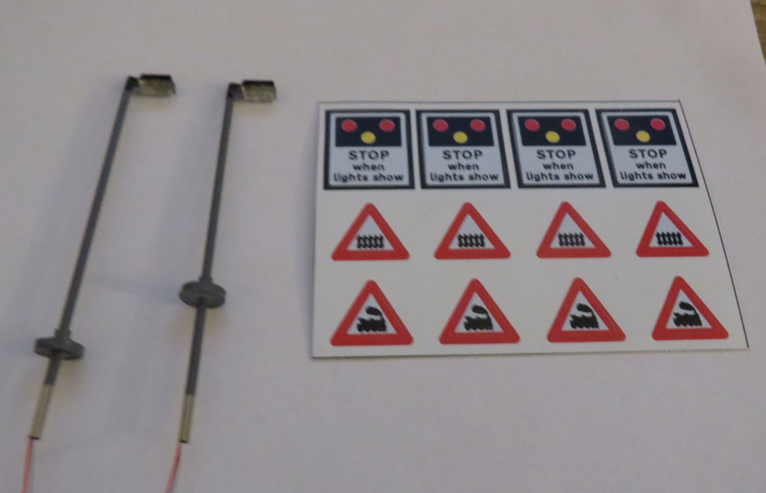 2 x Level Crossing Warning Lights